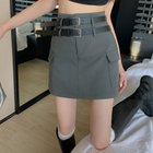 【ミニミニストア/miniministore】のミニスカート キュロットスカート 着やせ ダークグレー|ID: prp329100004546402 ipo3291000000032712720
