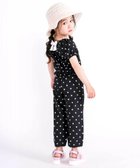 【その他のブランド/Other】の【接触冷感】バックリボントップス+裾ゴムボトムス隠しハートドットセットアップ(90~130cm) ブラック×白ドット|ID: prp329100004546409 ipo3291000000032123473