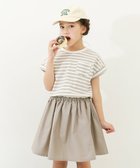 【デビロック/devirock / KIDS】のドッキング 半袖ワンピース 半袖ワンピース ノースリーブワンピース ワンピース 002-ボーダー-グレージュ|ID: prp329100004546435 ipo3291000000032123679