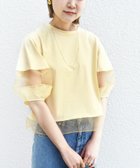 【シップス フォー ウィメン/SHIPS】の手洗い可能 シアー コンビ プルオーバー 人気、トレンドファッション・服の通販 founy(ファニー) ファッション Fashion レディースファッション Fashion for Women トップス・カットソー Cut & Sew Tops カジュアルプルオーバー・ニットトップス Pullovers & Knit Tops / Casual Pullovers オーガンジー Organza Fabric カットソー Cut and Sewn Top カーゴパンツ Cargo Pants, Utility Pants コンビ Combo, Combination Style シアー Sheer, See-Through シルケット Silket, Silky Cotton スラックス Slacks, Dress Pants デニム Denim, Jeans Material ボトム Bottoms, Lower Wear エレガント 上品 Elegant thumbnail イエロー|ID: prp329100004546480 ipo3291000000033064979