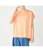 【イッツインターナショナル/I.T.'S. international】のサテン切り替えドルマンプルオーバー《スビン綿MIXフライス》 人気、トレンドファッション・服の通販 founy(ファニー) ファッション Fashion レディースファッション WOMEN トップス・カットソー Tops/Tshirt プルオーバー Pullover なめらか Smooth インド India サテン Satin ヘムライン Hemline ローズ Rose エレガント 上品 Elegant thumbnail オレンジ|ID: prp329100004546494 ipo3291000000032315020