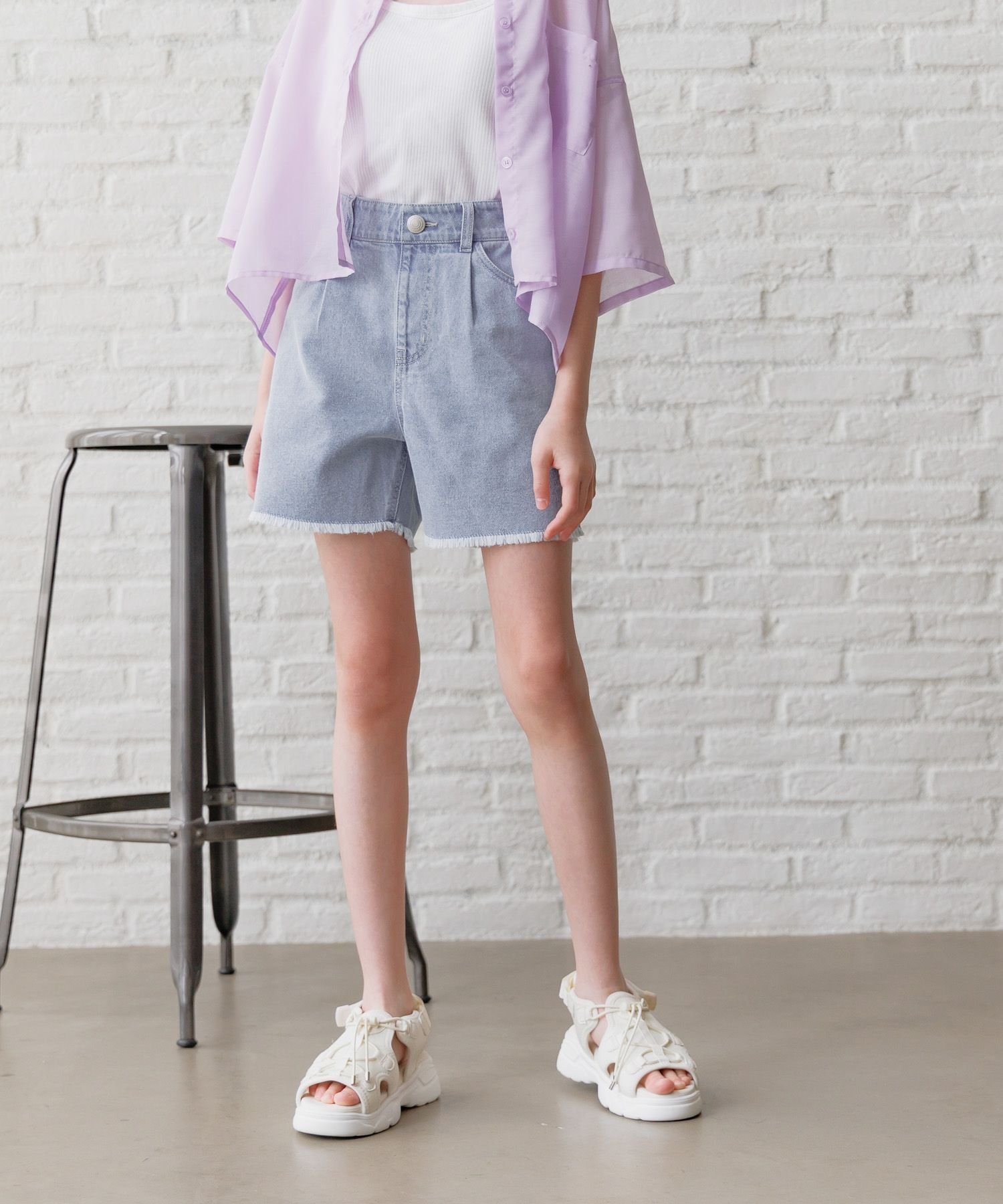 【グローバルワーク/GLOBAL WORK / KIDS】のGOODデニムフリンジショートパンツ/キッズ/292281 インテリア・キッズ・メンズ・レディースファッション・服の通販 founy(ファニー) 　ファッション　Fashion　キッズファッション　KIDS Children’s Clothing　ボトムス　Bottoms/Kids　ケミカル　Chemical　ショート　Short　ダメージ　Damage　デニム　Denim　トレンド　Trend　プリント　Print　ポケット　Pocket　メッシュ　Mesh　夏　Summer　ブルーケミカルデニム83|ID: prp329100004546499 ipo3291000000032607422