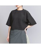 【ビューティ&ユース ユナイテッドアローズ/BEAUTY&YOUTH / UNITED ARROWS】のジャガード クルーネック 6分袖 プルオーバー BLACK|ID: prp329100004546505 ipo3291000000032713047