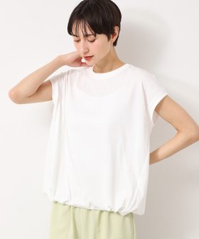 【デッサン/Dessin】の【接触冷感・UV・洗える】ドローコード付きフレンチスリーブカットソー 人気、トレンドファッション・服の通販 founy(ファニー) ファッション Fashion レディースファッション Fashion for Women トップス・カットソー Cut & Sew Tops カットソー・ベーシックTシャツ Cut-and-Sewn Tops / Stretch Tees & Basics スポーティ Sporty, Casual Athletic ドローコード Drawcord, Drawstring Cord 洗える Machine Washable |ID:prp329100004546526