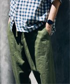 【ジャーナルスタンダード レリューム/JOURNAL STANDARD relume / MEN】のHOUSE HOLD / ハウスホールド コットンリネンベイカーパンツ カーキ B|ID: prp329100004546557 ipo3291000000032626542