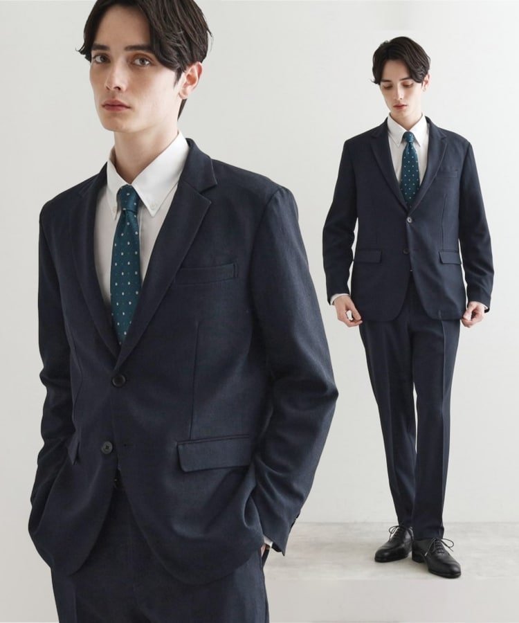 【ティーケー/tk TAKEO KIKUCHI / MEN】の【洗える】ピンヘッドストレッチセットアップ/上下2点セット/速乾/WEB限定/ビジカジ対応 インテリア・キッズ・メンズ・レディースファッション・服の通販 founy(ファニー) 　ファッション　Fashion　メンズファッション　MEN　セットアップ　Setup/Men　インナー　Inner　洗える　Washable　シンプル　Simple　ジャケット　Jacket　ストレッチ　Stretch　スマート　Smart　スーツ　Suit　セットアップ　Set Up　センター　Center　人気　Popularity　パターン　Pattern　フィット　Fit　ベーシック　Basic　ポケット　Pocket　おすすめ　Recommend　エレガント 上品　Elegant　ビジネス 仕事 通勤　Business　結婚式　Wedding Ceremony　ネイビー|ID: prp329100004546591 ipo3291000000032124587