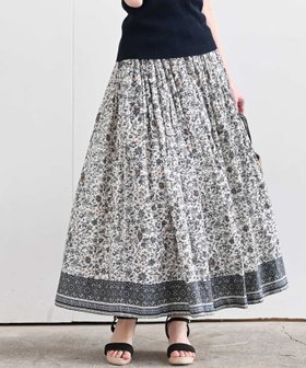 【アールピーエス/rps】のパネルフラワープリントフレアースカート 人気、トレンドファッション・服の通販 founy(ファニー) ファッション Fashion レディースファッション Fashion for Women スカート Skirts インド Indian Textile フラワー Flower, Floral プリント Print, Printed Pattern ポケット Pocket, Pocket Detail リゾート Resort, Vacation Style |ID:prp329100004546698
