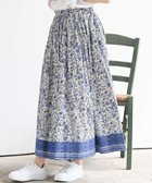 【アールピーエス/rps】のパネルフラワープリントフレアースカート 人気、トレンドファッション・服の通販 founy(ファニー) ファッション Fashion レディースファッション Fashion for Women スカート Skirts インド Indian Textile フラワー Flower, Floral プリント Print, Printed Pattern ポケット Pocket, Pocket Detail リゾート Resort, Vacation Style thumbnail ブルー|ID: prp329100004546698 ipo3291000000032573442