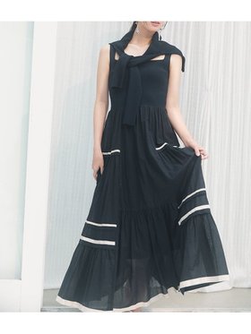 【フレイ アイディー/FRAY I.D】のニットコンビタックティアードワンピ/ウォッシャブル 人気、トレンドファッション・服の通販 founy(ファニー) ファッション Fashion レディースファッション WOMEN ワンピース Dress おすすめ Recommend ウォッシャブル Washable カッティング Cutting クロップド Cropped コンビ Combination ジャケット Jacket セットアップ Set Up タンク Tank ティアードスカート Tiered Skirt デコルテ Decolletage 夏 Summer |ID:prp329100004546705