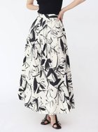 【ラシュッド/LASUD】のボタニカルフレアスカート オフホワイト|ID: prp329100004546716 ipo3291000000032656221