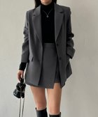 【ジュノア/JUNOAH】のジャケット+ミニスカートセットアップ 人気、トレンドファッション・服の通販 founy(ファニー) ファッション Fashion レディースファッション WOMEN アウター Coat Outerwear ジャケット Jackets セットアップ Setup スカート Skirt スカート Skirt ミニスカート Mini Skirts ジャケット Jacket セットアップ Set Up ミニスカート Mini Skirt thumbnail チャコール|ID: prp329100004546719 ipo3291000000032340344
