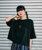 【ニコアンド/niko and】のMODE NORM CORE 2WAY天竺フリルプルオーバー 人気、トレンドファッション・服の通販 founy(ファニー) ファッション Fashion レディースファッション WOMEN トップス・カットソー Tops/Tshirt プルオーバー Pullover おすすめ Recommend カットソー Cut And Sew シンプル Simple デニム Denim フリル Frills 半袖 Short Sleeve thumbnail ブラック|ID: prp329100004546720 ipo3291000000032305905