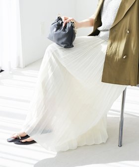 【ルクールブラン/le.coeur blanc】の《手洗い可能》麻混シアーランダムプリーツスカート 人気、トレンドファッション・服の通販 founy(ファニー) ファッション Fashion レディースファッション Fashion for Women スカート Skirts プリーツスカート / 上品フェミニンスタイル Pleated Skirts おすすめ Recommended / Our Picks ストレート Straight, Straight Cut フェミニン Feminine, Girly プリーツ Pleats, Pleated ランダム Random, Irregular ワッシャー Washer, Crinkled Finish 夏 Summer |ID:prp329100004546726