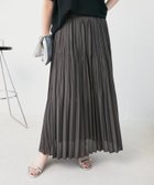 【ルクールブラン/le.coeur blanc】の《手洗い可能》麻混シアーランダムプリーツスカート 人気、トレンドファッション・服の通販 founy(ファニー) ファッション Fashion レディースファッション Fashion for Women スカート Skirts プリーツスカート / 上品フェミニンスタイル Pleated Skirts おすすめ Recommended / Our Picks ストレート Straight, Straight Cut フェミニン Feminine, Girly プリーツ Pleats, Pleated ランダム Random, Irregular ワッシャー Washer, Crinkled Finish 夏 Summer thumbnail L/グレー|ID: prp329100004546726 ipo3291000000033092541