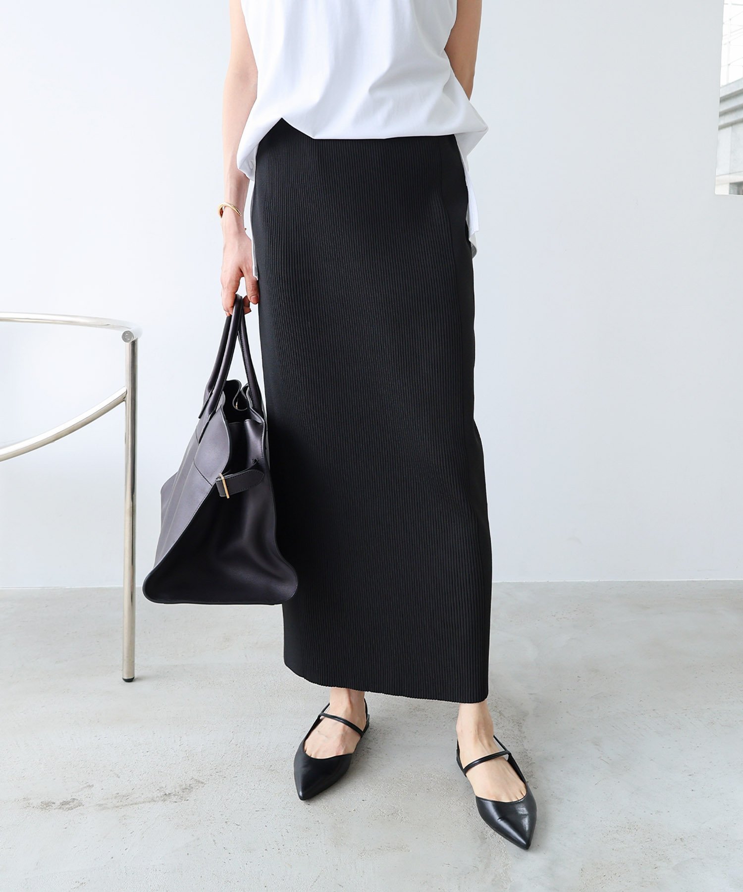 【その他のブランド/Other】のIラインリブスカート evernavy エバーネイビー 人気、トレンドファッション・服の通販 founy(ファニー) 　ファッション　Fashion　レディースファッション　Ladies' Fashion Online　スカート　Skirt　インナー　Inner　サンダル　Sandals　スリット　Slit　ポケット　Pocket　レギンス　Leggings　エレガント 上品　Elegant　冬　Winter　夏　Summer　楽ちん　Easy　 other-1|ID: prp329100004546727 ipo3291000000032669260