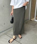 【その他のブランド/Other】のIラインリブスカート evernavy エバーネイビー カーキグレー|ID: prp329100004546727 ipo3291000000032669271