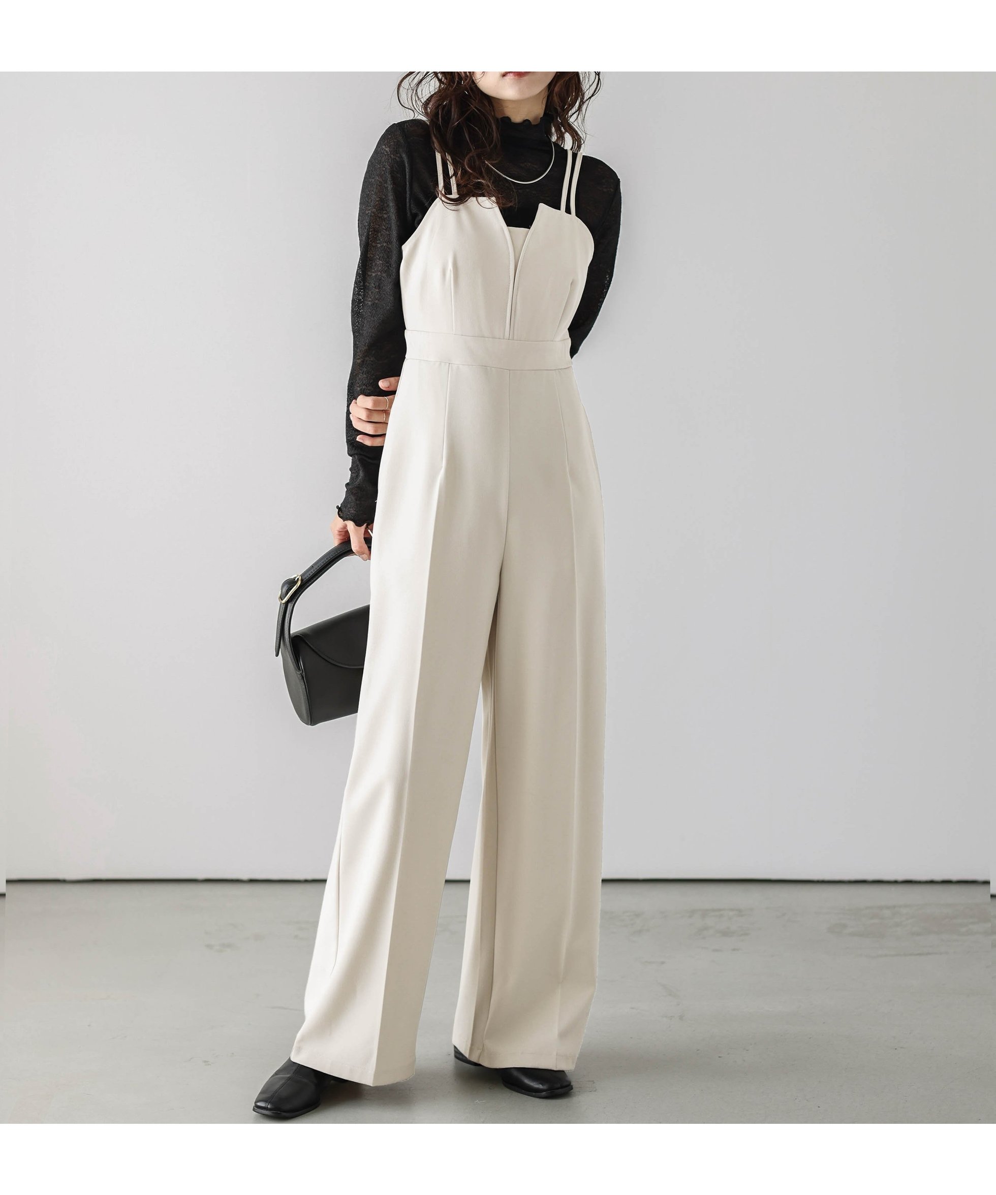 【その他のブランド/Other】のキャミワンピース/サロペット インテリア・キッズ・メンズ・レディースファッション・服の通販 founy(ファニー) 　ファッション　Fashion　レディースファッション　WOMEN　ワンピース　Dress　キャミワンピース　No Sleeve Dresses　サロペット　Salopette　キャミワンピース　Cami Dress　サロペット　Overalls　トレンド　Trend　ビスチェ　Bustier　アイボリーサロペット|ID: prp329100004546761 ipo3291000000032300971