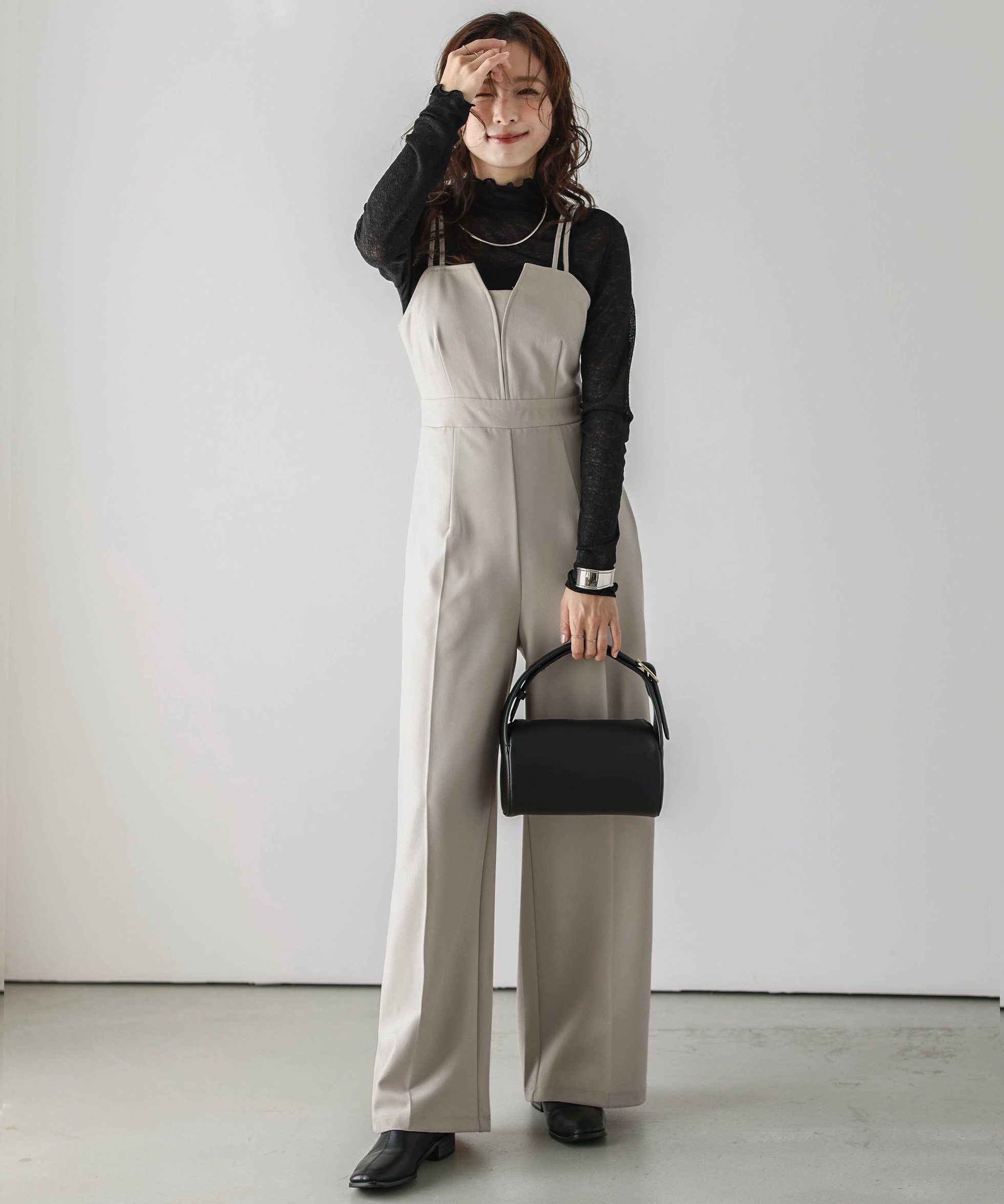 【その他のブランド/Other】のキャミワンピース/サロペット インテリア・キッズ・メンズ・レディースファッション・服の通販 founy(ファニー) 　ファッション　Fashion　レディースファッション　WOMEN　ワンピース　Dress　キャミワンピース　No Sleeve Dresses　サロペット　Salopette　キャミワンピース　Cami Dress　サロペット　Overalls　トレンド　Trend　ビスチェ　Bustier　ベージュサロペット|ID: prp329100004546761 ipo3291000000032300975