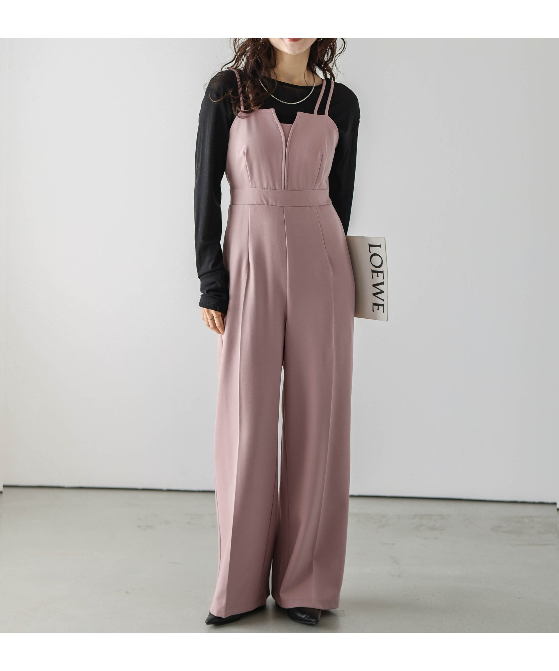 【その他のブランド/Other】のキャミワンピース/サロペット インテリア・キッズ・メンズ・レディースファッション・服の通販 founy(ファニー) 　ファッション　Fashion　レディースファッション　WOMEN　ワンピース　Dress　キャミワンピース　No Sleeve Dresses　サロペット　Salopette　キャミワンピース　Cami Dress　サロペット　Overalls　トレンド　Trend　ビスチェ　Bustier　ピンクサロペット|ID: prp329100004546761 ipo3291000000032300980