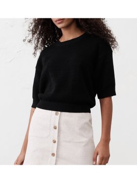 【バナナリパブリック ファクトリーストア/BANANA REPUBLIC FACTORY STORE】のBANANA REPUBLIC FACTORY STORE テクスチャード プルオーバー セーター 人気、トレンドファッション・服の通販 founy(ファニー) ファッション Fashion レディースファッション WOMEN トップス・カットソー Tops/Tshirt プルオーバー Pullover クロップド Cropped セーター Sweater バランス Balance ミックス Mix ロング Long |ID:prp329100004546769
