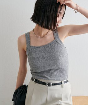 【ディスコート/Discoat】のリブメランジスクエアタンクトップ 人気、トレンドファッション・服の通販 founy(ファニー) ファッション Fashion レディースファッション WOMEN インナー Inner シンプル Simple スクエア Square タンク Tank デコルテ Decolletage バランス Balance フィット Fit メランジ Melange リブニット Rib Knit 無地 Plain Color |ID:prp329100004546795