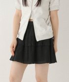 【ヘザー/Heather】のコットンフリルミニスカート ブラック|ID: prp329100004546804 ipo3291000000032699197