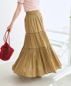 【フリークスストア/FREAK'S STORE】のインド はしごレース ティアードマキシスカート 25SS ベージュ|ID: prp329100004546805 ipo3291000000032357172