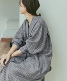 【アーバンリサーチ ドアーズ/URBAN RESEARCH DOORS】のラミーリネンストライプワンピース NAVY|ID: prp329100004546812 ipo3291000000033556523