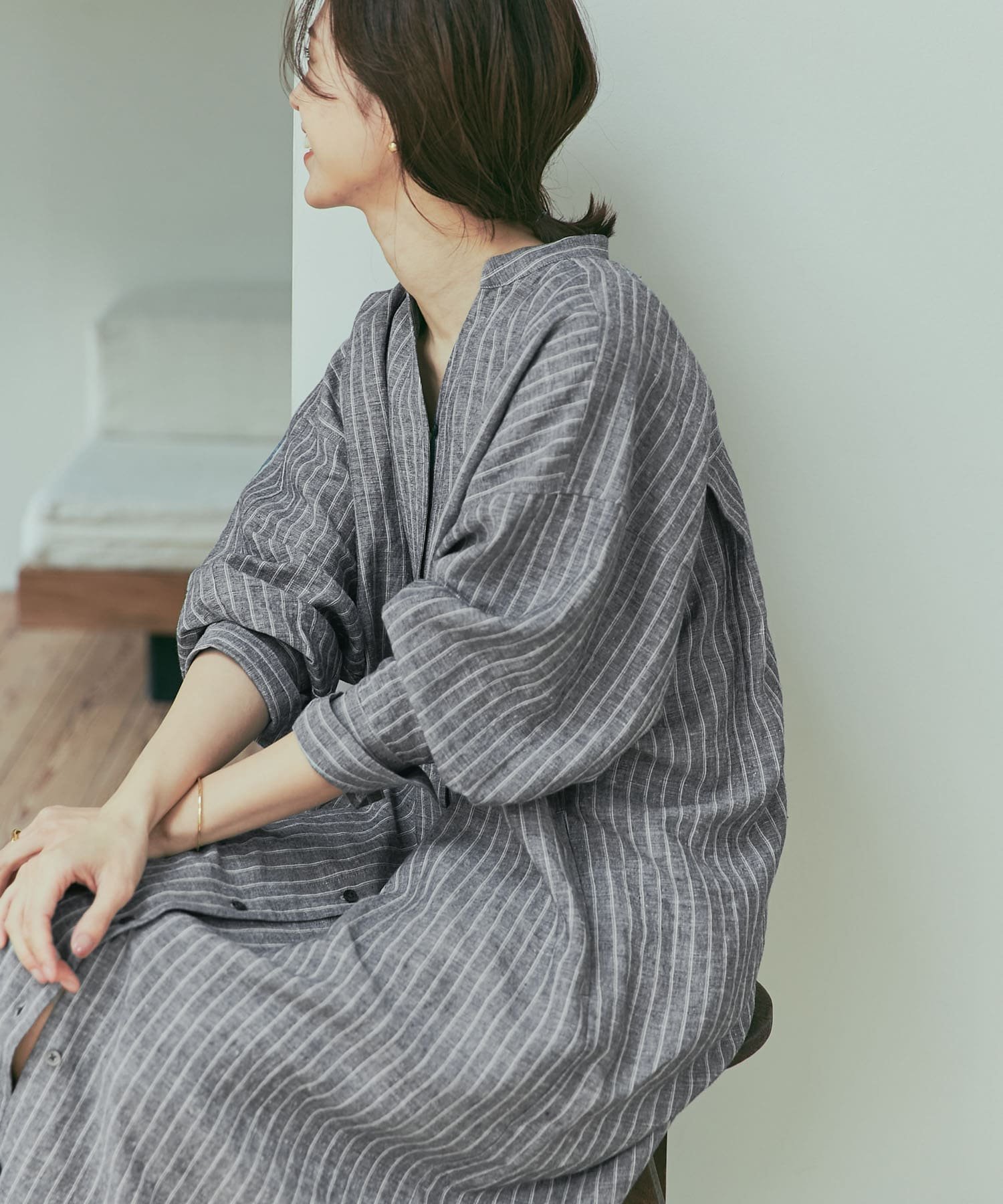 【アーバンリサーチ ドアーズ/URBAN RESEARCH DOORS】のラミーリネンストライプワンピース インテリア・キッズ・メンズ・レディースファッション・服の通販 founy(ファニー) 　ファッション　Fashion　レディースファッション　Fashion for Women　ワンピース　Dresses　2025年　2025　2025春夏・S/S　Spring/Summer 2025 SS25　おすすめ　Recommended / Our Picks　ストライプ　Stripe, Striped Pattern　リネン　Linen, Linen Fabric　夏　Summer　春　Spring　S/S・春夏　SS, Spring/Summer, Warm Season　NAVY|ID: prp329100004546812 ipo3291000000033556523