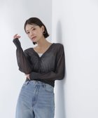 【ナチュラル ビューティー ベーシック/NATURAL BEAUTY BASIC】のベーシックシアーカーディガン チャコール1|ID: prp329100004546820 ipo3291000000033493521