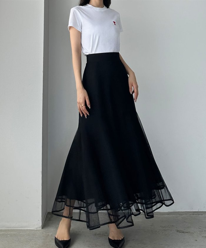 【ジュノア/JUNOAH】のLouere チュールマーメイドスカート インテリア・キッズ・メンズ・レディースファッション・服の通販 founy(ファニー) https://founy.com/ ファッション Fashion レディースファッション WOMEN スカート Skirt チュール Tulle |ID: prp329100004546824 ipo3291000000032340721