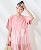 【フリークスストア/FREAK'S STORE】の裾フリル ピグメント半袖ワンピース/ドッキングワンピース/Tシャツワンピース/楽ちんワンピ 25SS ピンク|ID: prp329100004546863 ipo3291000000032624006