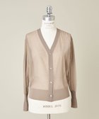 【ユナイテッドアローズ/UNITED ARROWS】のconte シアー Vネックカーディガン BEIGE|ID: prp329100004546873 ipo3291000000033836088