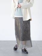 【テチチ/Te chichi】の柄アソートプリーツスカート ネイビー|ID: prp329100004546880 ipo3291000000032654956