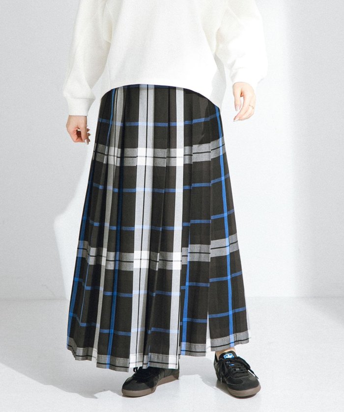 【サニーレーベル/Sonny Label / URBAN RESEARCH】の『低身長向けも展開』チェックプリーツイージースカート インテリア・キッズ・メンズ・レディースファッション・服の通販 founy(ファニー) https://founy.com/ ファッション Fashion レディースファッション Fashion for Women スカート Skirts チェック Check, Plaid, Tartan ロング Long, Long-Length 今季 This Season, Current Season |ID: prp329100004546882 ipo3291000000033846179