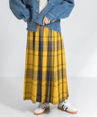 【サニーレーベル/Sonny Label / URBAN RESEARCH】の『低身長向けも展開』チェックプリーツイージースカート イエロー系|ID: prp329100004546882 ipo3291000000033846183