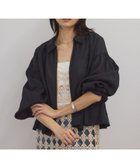【サロン アダム エ ロペ/SALON adam et rope'】の【WEB限定】シアーリネンジップブラウス/ブルゾン 冷房対策・日除け ブラック(01)|ID: prp329100004546902 ipo3291000000032129277