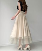 【ジュノア/JUNOAH】のバックレースアップチュールフレアスカート 人気、トレンドファッション・服の通販 founy(ファニー) ファッション Fashion レディースファッション Fashion for Women スカート Skirts Aライン・フレアスカート A-Line & Flared Skirts チュール Tulip, Tulip Motif thumbnail アイボリー|ID: prp329100004546932 ipo3291000000032760358