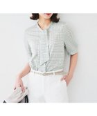 【アンタイトル/UNTITLED】の【通勤/二の腕カバー】ジオメチェック ボウタイブラウス 人気、トレンドファッション・服の通販 founy(ファニー) ファッション Fashion レディースファッション Ladies' Fashion Online トップス・カットソー Tops/Tshirt シャツ/ブラウス Shirts/Blouses おすすめ Recommend インナー Inner ジャケット Jacket スリーブ Sleeve スーツ Suit チェック Check ドレープ Drape モダン Modern 春 Spring ビジネス 仕事 通勤 Business thumbnail ミントグリーン|ID: prp329100004546938 ipo3291000000032673401