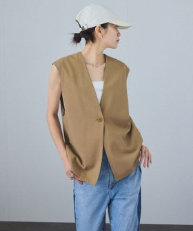 【サロン アダム エ ロペ/SALON adam et rope'】の【Americana(アメリカーナ) for SALON】別注ベスト 人気、トレンドファッション・服の通販 founy(ファニー) ファッション Fashion レディースファッション Fashion for Women アウター Coat / Outerwear Collection トップス・カットソー Cut & Sew Tops ベスト&ジレ / 重ね着スタイル Vests & Gilets 2025年 2025 2025春夏・S/S Spring/Summer 2025 SS25 ベスト Vest, Waistcoat 別注 Limited Edition, Custom Order |ID:prp329100004546948