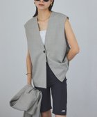 【サロン アダム エ ロペ/SALON adam et rope'】の【Americana(アメリカーナ) for SALON】別注ベスト 人気、トレンドファッション・服の通販 founy(ファニー) ファッション Fashion レディースファッション Fashion for Women アウター Coat / Outerwear Collection トップス・カットソー Cut & Sew Tops ベスト&ジレ / 重ね着スタイル Vests & Gilets 2025年 2025 2025春夏・S/S Spring/Summer 2025 SS25 ベスト Vest, Waistcoat 別注 Limited Edition, Custom Order thumbnail グレー系(09)|ID: prp329100004546948 ipo3291000000032996259