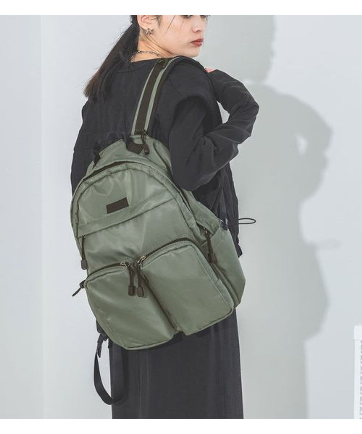 【ジーナシス/JEANASiS】のマルチポケットバックパック インテリア・キッズ・メンズ・レディースファッション・服の通販 founy(ファニー) 　ファッション　Fashion　レディースファッション　Fashion for Women　バッグ　Bags　シンプル　Simple, Minimal　ポケット　Pocket, Pocket Detail　財布　Wallet, Purse　ビジネス 仕事 通勤　Business / Work / Commuting　カーキ|ID: prp329100004546950 ipo3291000000032640565