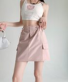 【ミニミニストア/miniministore】のカーゴスカート ミニスカートハイウエスト 人気、トレンドファッション・服の通販 founy(ファニー) ファッション Fashion レディースファッション WOMEN スカート Skirt ミニスカート Mini Skirts おすすめ Recommend インナー Inner スニーカー Sneakers トレンド Trend ドローコード Draw Cord ドローストリング Drawstring フラップ Flap ポケット Pocket ロング Long ワーク Work 厚底 Platforms 台形 Trapezoid 夏 Summer 春 Spring S/S・春夏 Ss・Spring/Summer thumbnail ピンク|ID: prp329100004546971 ipo3291000000032130080