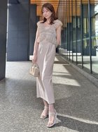 【スナイデル/SNIDEL】のSustainableペプラムチュールドレス 人気、トレンドファッション・服の通販 founy(ファニー) ファッション Fashion レディースファッション WOMEN ワンピース Dress ドレス Party Dresses ウェーブ Wave エレガント 上品 Elegant キャミソール Camisole シンプル Simple ジョーゼット Georgette スリット Slit チュール Tulle ドレス Dress フリル Frills フロント Front ペプラム Peplum ボレロ Bolero リュクス Luxe おすすめ Recommend thumbnail BEG[037]|ID: prp329100004547055 ipo3291000000032130975