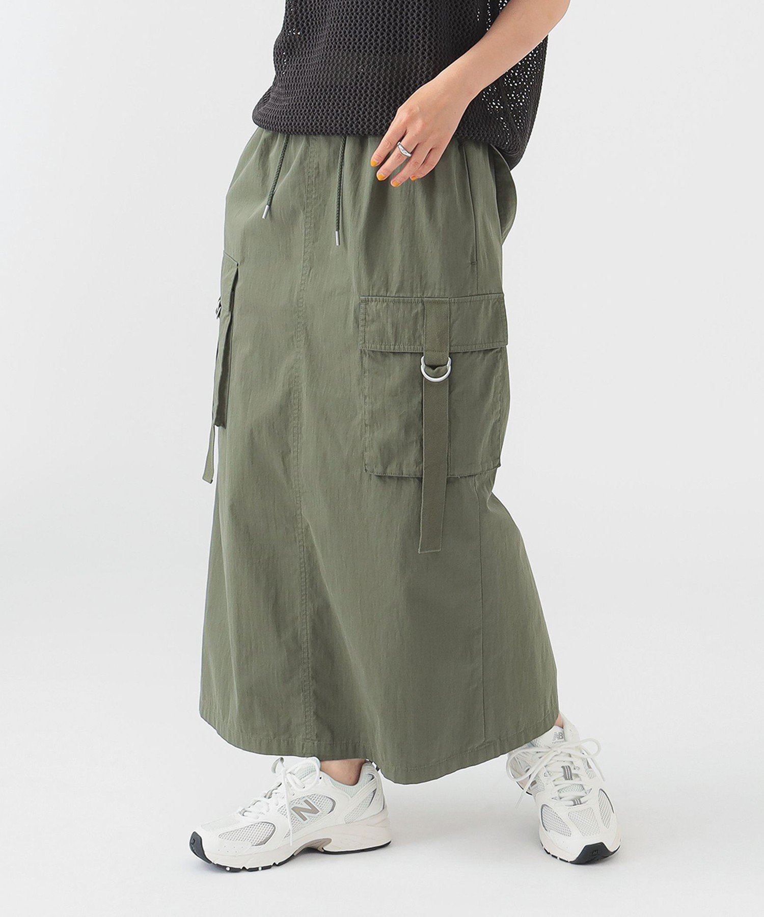 【ビーミングライフストアバイビームス/B:MING LIFE STORE by BEAMS】のミリタリー カーゴ ジャンパースカート(S~M) 人気、トレンドファッション・服の通販 founy(ファニー) 　ファッション　Fashion　レディースファッション　WOMEN　スカート　Skirt　おすすめ　Recommend　サンダル　Sandals　シンプル　Simple　スニーカー　Sneakers　スリット　Slit　ポケット　Pocket　ミリタリー　Military　リップ　Lip　ロング　Long　夏　Summer　 other-1|ID: prp329100004547057 ipo3291000000032131007