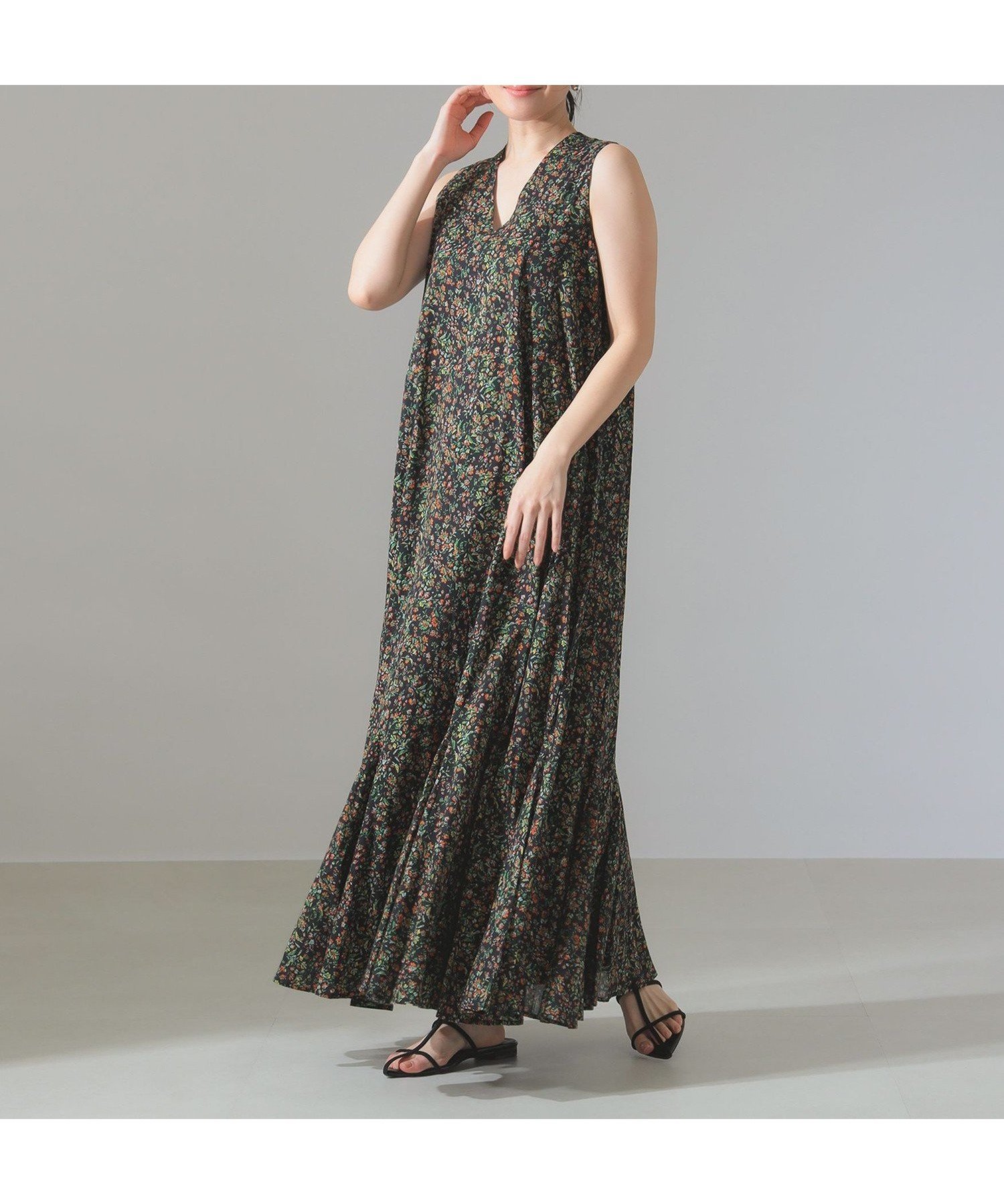 【デミルクス ビームス/Demi-Luxe BEAMS】の【別注】MARIHA / 夏の月影 プリント ワンピース 25SS 旅行 お呼ばれ ドレス インテリア・キッズ・メンズ・レディースファッション・服の通販 founy(ファニー) 　ファッション　Fashion　レディースファッション　WOMEN　ワンピース　Dress　ドレス　Party Dresses　インド　India　カーディガン　Cardigan　ジャケット　Jacket　ドレス　Dress　ネップ　Nep Yarn　バランス　Balance　プリント　Print　別注　Special Order　リゾート　Resort　おすすめ　Recommend　夏　Summer　旅行　Travel　エレガント 上品　Elegant　2025年　2025　2025春夏・S/S　Ss,Spring/Summer,2025　別注ORANGE|ID: prp329100004547112 ipo3291000000032247295