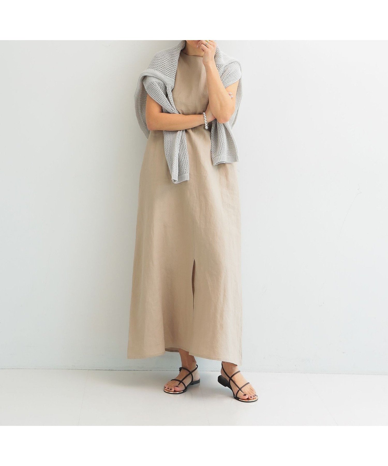 【デミルクス ビームス/Demi-Luxe BEAMS】の【7/3新規値下げ】リネン 2WAY ワンピース .M 25SS リラックスワンピース インテリア・キッズ・メンズ・レディースファッション・服の通販 founy(ファニー) 　ファッション　Fashion　レディースファッション　Fashion for Women　ワンピース　Dresses　2025年　2025　2025春夏・S/S　Spring/Summer 2025 SS25　シンプル　Simple, Minimal　ジャケット　Jacket, Outerwear　スリット　Slit, Slit Detail　タイプライター　Typewriter Fabric, Crisp Cotton　リネン　Linen, Linen Fabric　リラックス　Relax, Relaxed Fit　ロング　Long, Long-Length　エレガント 上品　Elegant　夏　Summer　定番　Standard, Basic Item　春　Spring　NATURAL|ID: prp329100004547124 ipo3291000000032714072