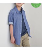 【イッカ/ikka / KIDS】の【親子おそろい】シャンブレー5分袖シャツ(120~160cm) 人気、トレンドファッション・服の通販 founy(ファニー) ファッション Fashion キッズファッション KIDS おすすめ Recommend シャンブレー Chambray シンプル Simple ストライプ Stripe メンズ Mens ワンポイント One Point 無地 Plain Color thumbnail ブルー|ID: prp329100004547125 ipo3291000000032131790