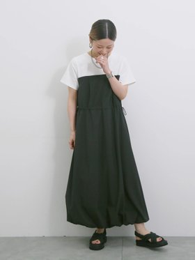 【サマンサモスモス/Samansa Mos2】のドッキングバルーンワンピース 人気、トレンドファッション・服の通販 founy(ファニー) ファッション Fashion レディースファッション WOMEN ワンピース Dress ドッキング Docking ドローコード Draw Cord バルーン Balloon |ID:prp329100004547130