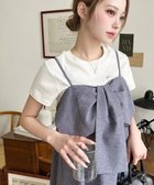 【その他のブランド/Other】のビッグリボンキャミワンピース ブルー|ID: prp329100004547159 ipo3291000000032714443